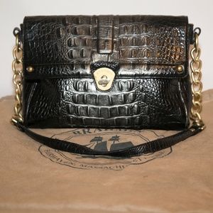 Brahmin melbourne embossed leather shoulder bag